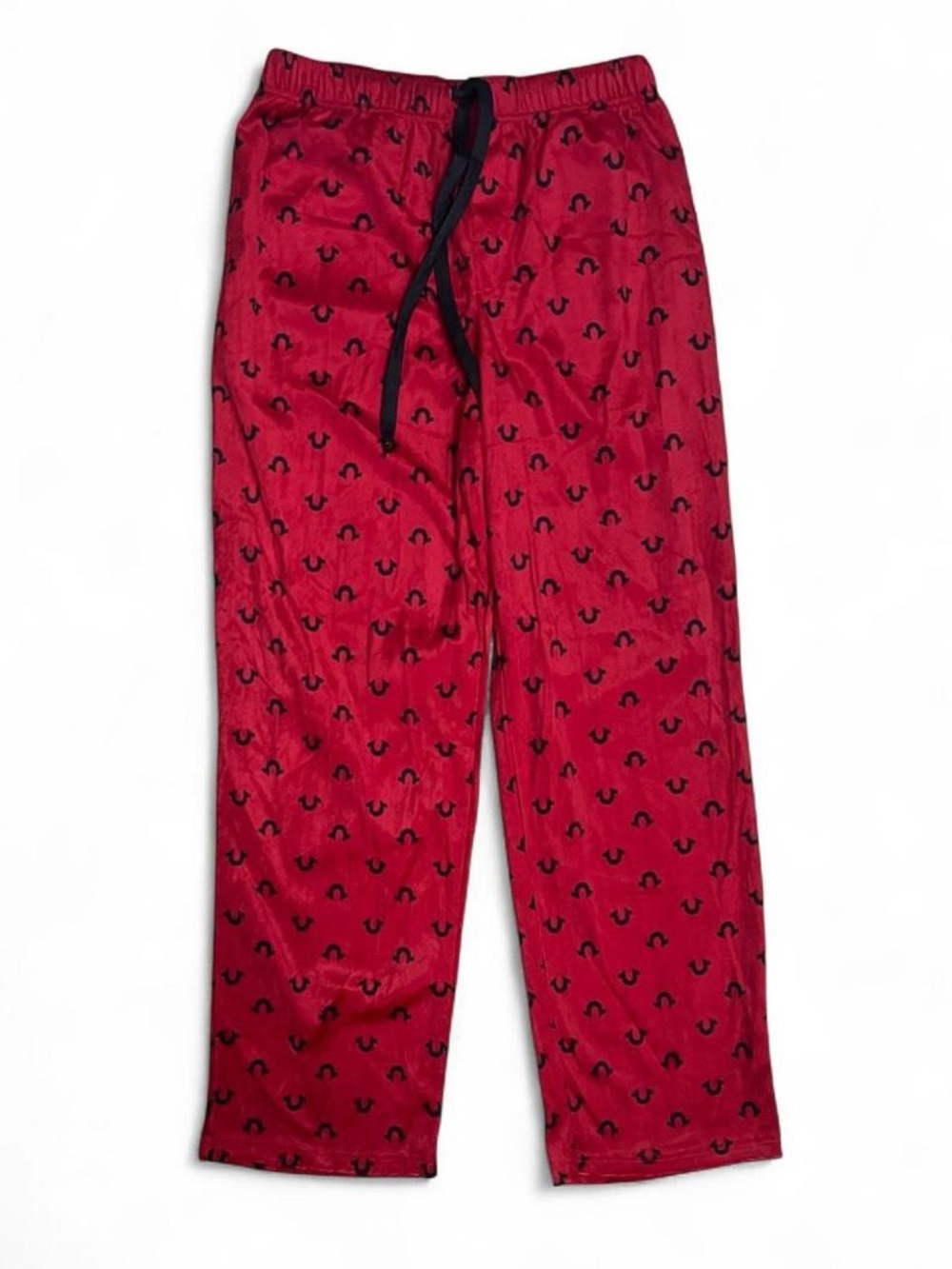 True Religion Red Pajama Bottoms with Black Drawstring
